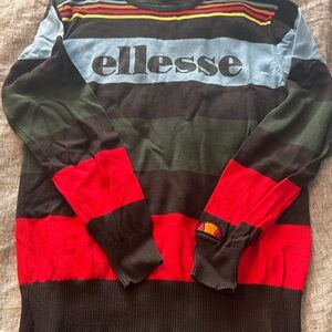 Ellesse Men's Multicolor Striped Crewneck Sweater